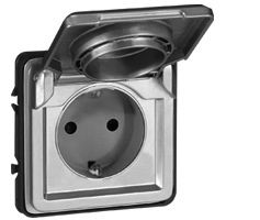 Presa INC Soliroc SCHUKO cro. con coperchio