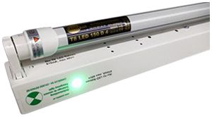 LED-Lichtleiste Candelux RFE G13 20W bat 1h BS DS ST Wand/Decke 1.2m weiss