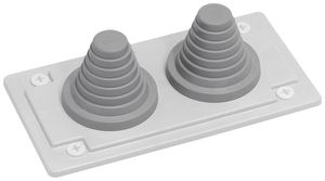 Leitungseinführung Hager Univers 230×18×18mm 2 Steckverbinderöffnungen