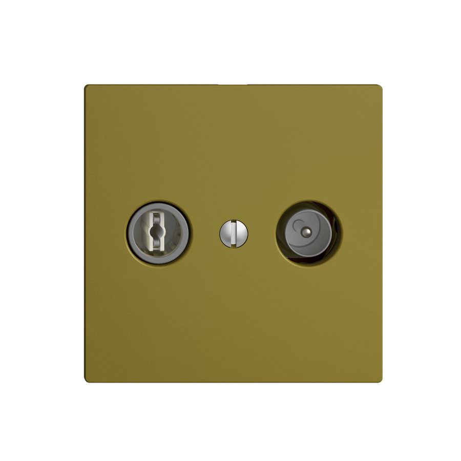 UP-TV-R-Dose EDIZIOdue 11dB olive Breitbanddose 5…2000MHz, F