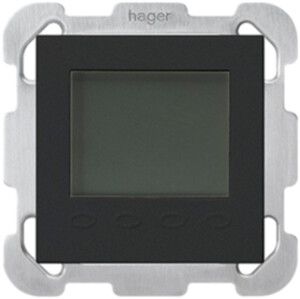UP-Raumthermostat Hager kallysto B mit Display schwarz
