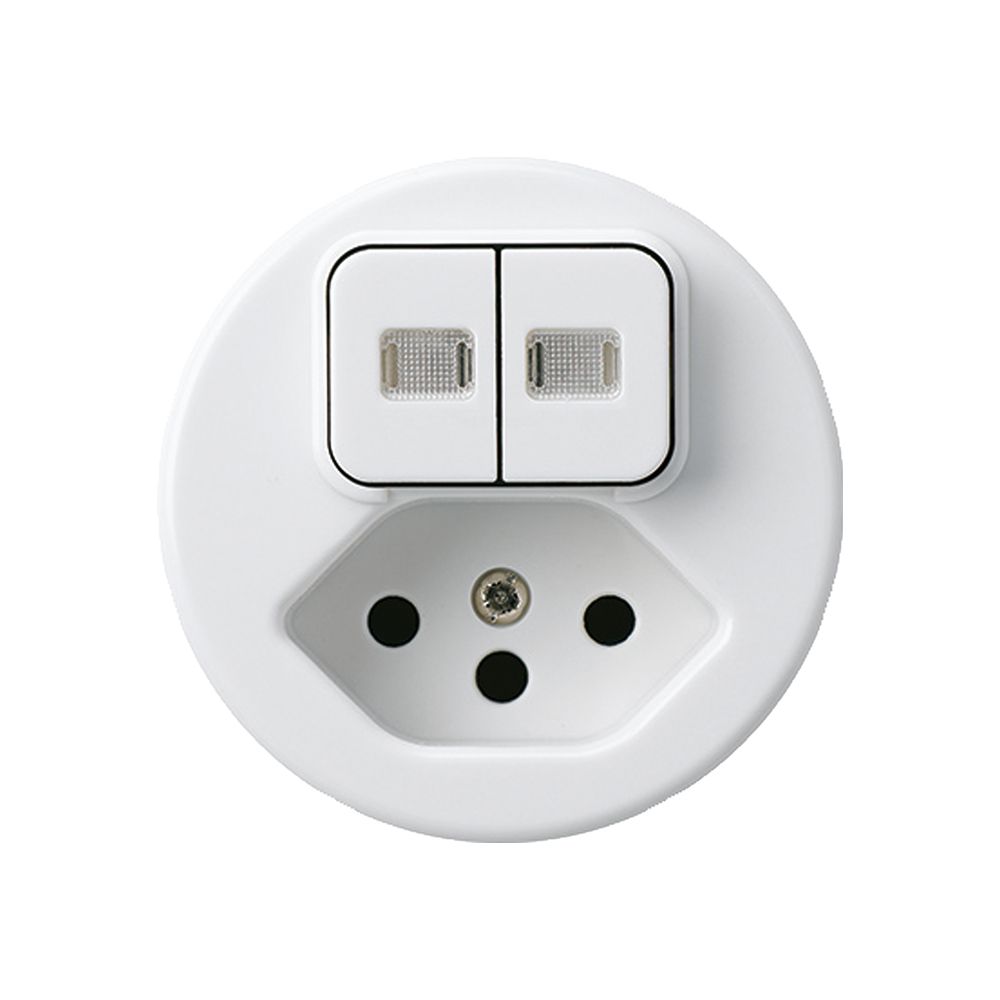 Einsatz zu Leuchtkombination 1/3+3/1L+Typ 13 basico weiss 2 Linsen