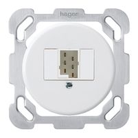 Einsatz zu UP-Dose basico 1×TT83 mit Befestigungsplatte weiss