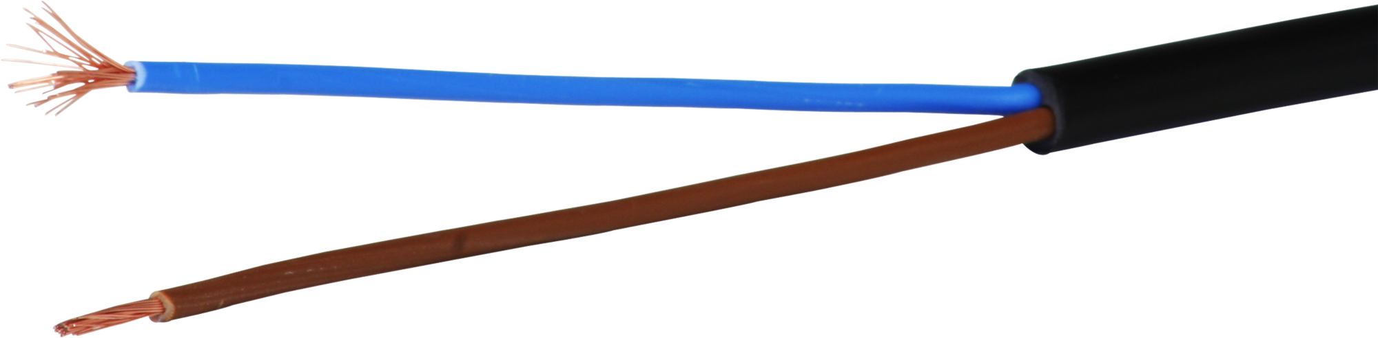 Kabel Td 2×1mm² LN schwarz Eca