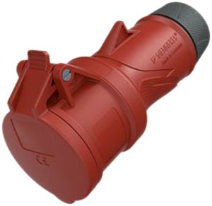 Presa mobile CEE PowerTOPXtra R 16A IP54 5P 6h 400V Ø69×174mm rosso