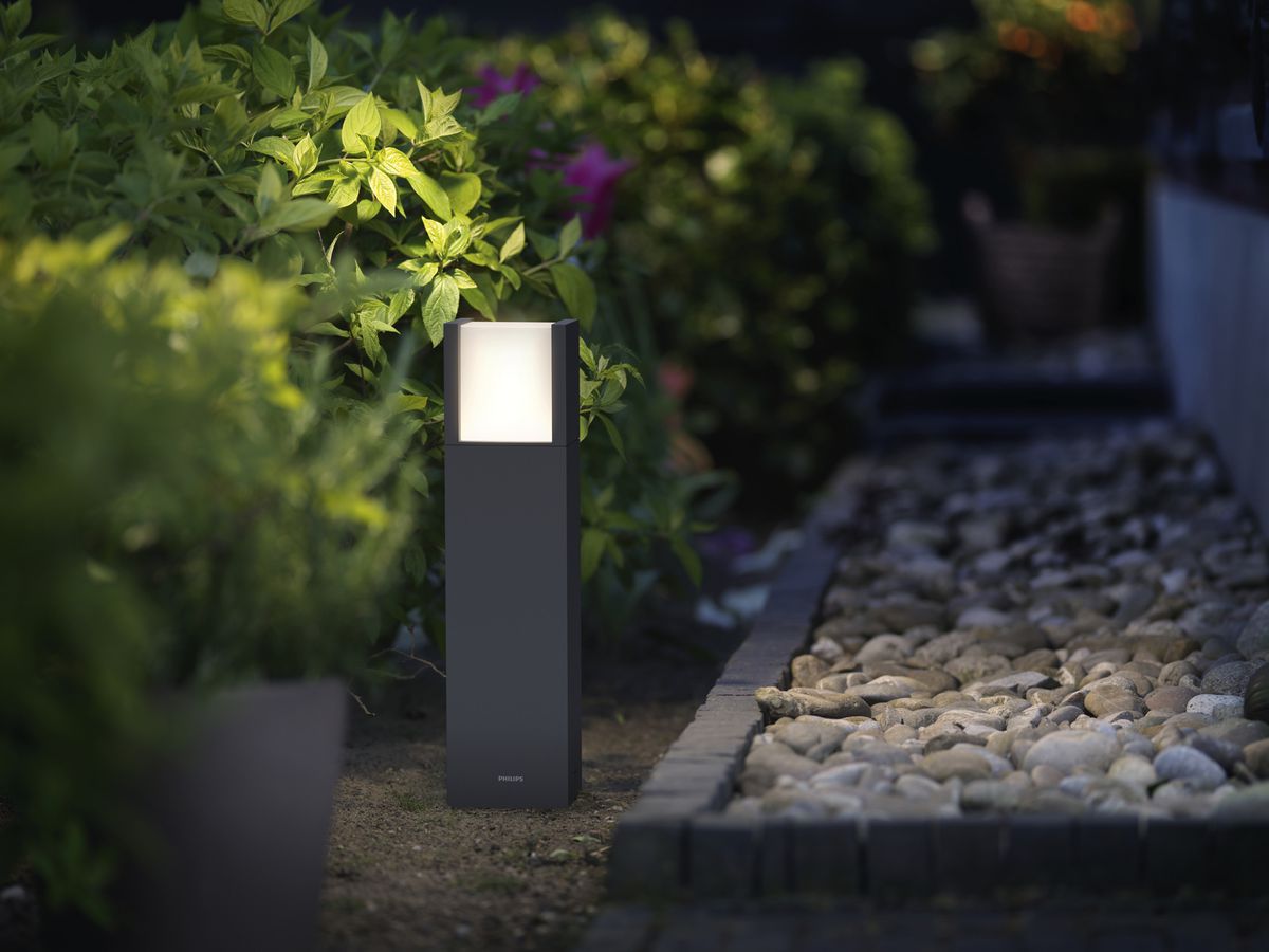Borne lumineuse LED Philips Arbour 800lm 3000K IP44 400mm anthracite