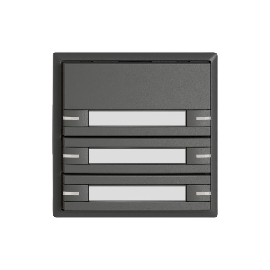 Pulsante KNX RGB EDIZIO.liv SNAPFIX® sensore temp.RGB-LED targ.6× com.1T grs