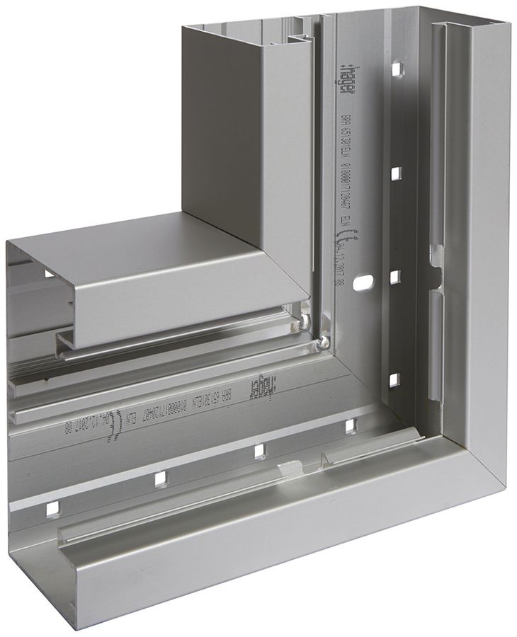 Flachwinkel Hager BRA 65130 alu