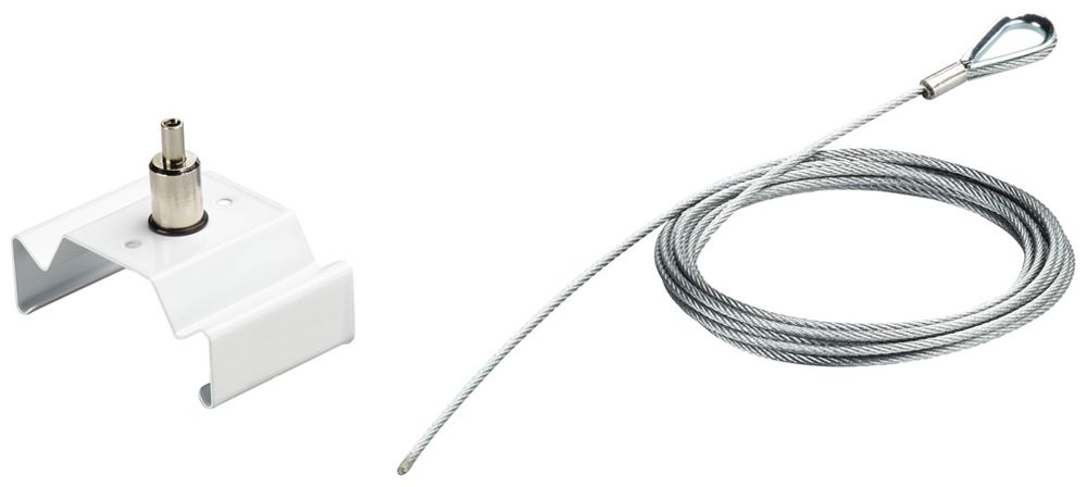 Étrier de montage Maxos Fusion LL500Z MB-SW2 L5000 WH, avec corde 5m, blanc