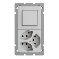 UP-Kombination EDIZIOdue 3/1P+3×T13 hellgrau