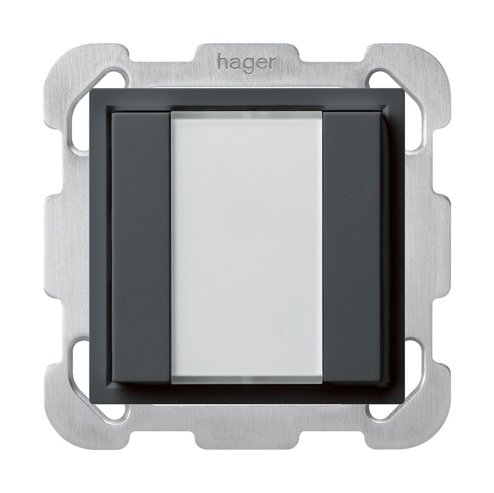 Pulsante universale INC 2×kallysto B con LED antracite
