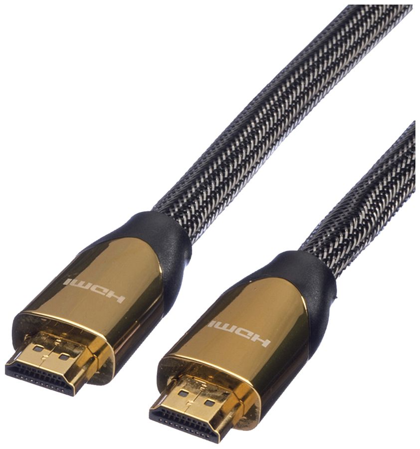Cavo HDMI ROLINE Premium 4K@60Hz (HDMI 2.0) HDR 3D ethernet nero 2m