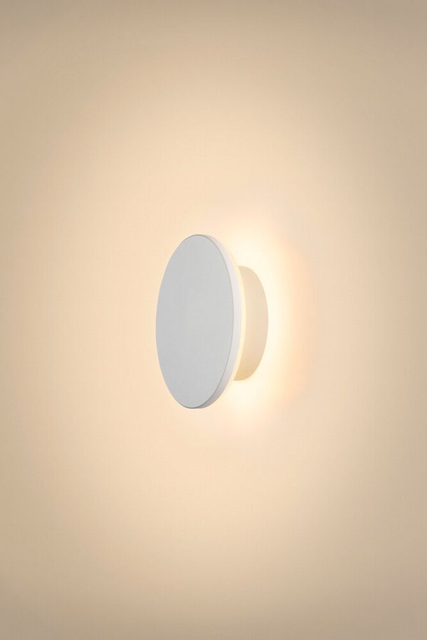 LED-Wandleuchte SLV D-RING S 7.5W 790lm 827/830 IP65 DIM indirekt Ø160mm weiss