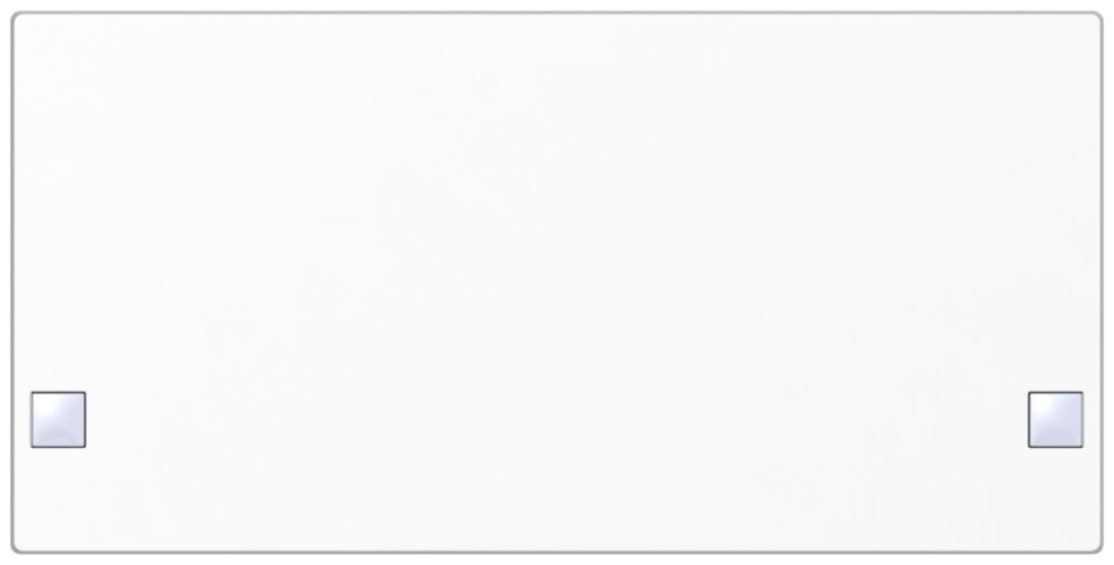 Touche SIDUS 2/4f pour senseur poussoir, blanc brillant