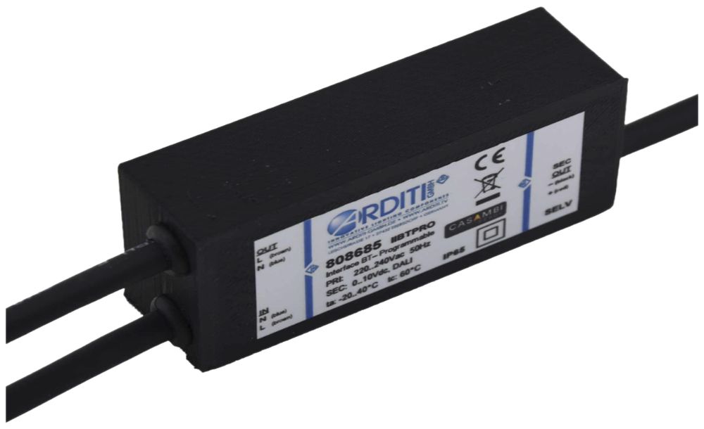 Commande de luminaires Elektrogros Casambi IIBTPRO, 100×37×24mm