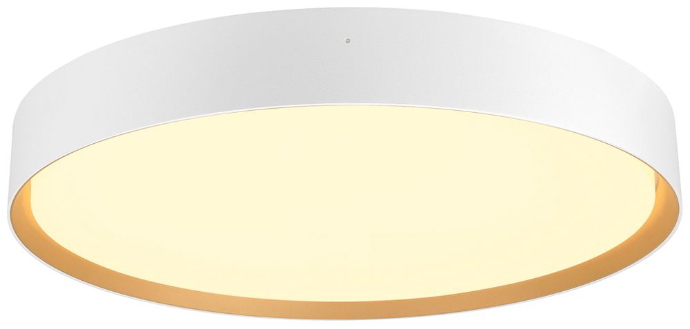 Plafonnier LED SLV DECONA 42 23W 2600lm 930/940 IP44 VAR Ø420mm blanc/or