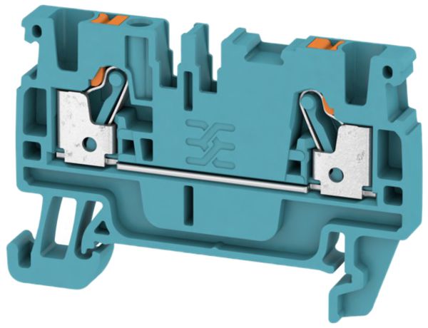 Borne de passage Weidmüller A2C PUSH IN 2.5mm² TS35 bleu