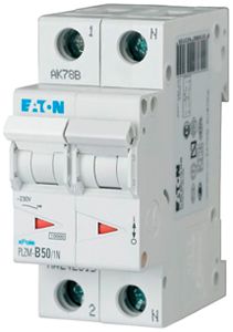 Leitungsschutzschalter Eaton PLZM-C50/1N-MW 1P+N C/50A 10kA 2TE