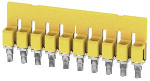 Connexion transversale Weidmüller WQV 4/10 vissé 10L pas 6.1mm isolé 41A jaune