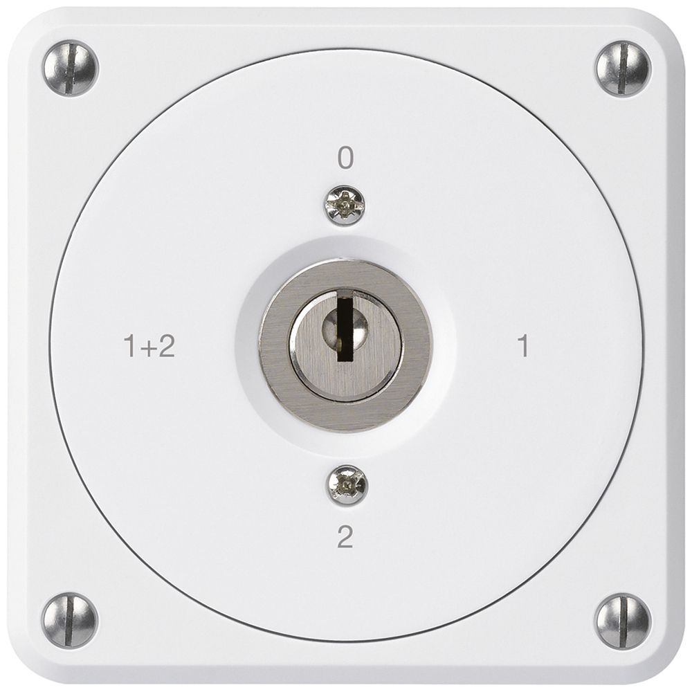 Interrupteur à clé ENC robusto sans clapet 1/1P blanc pour combinaison