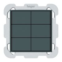 UP-Taster KNX KAL 6×Tasten 6×Betätigungspunkte LED anthrazit