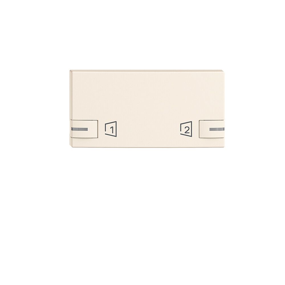 Bottone EDIZIOdue zeptrionAIR scena S1/S2 con LED crema