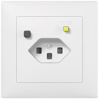 UP-FI-Steckdose SIDUS B T23 30mA, shutter, weiss