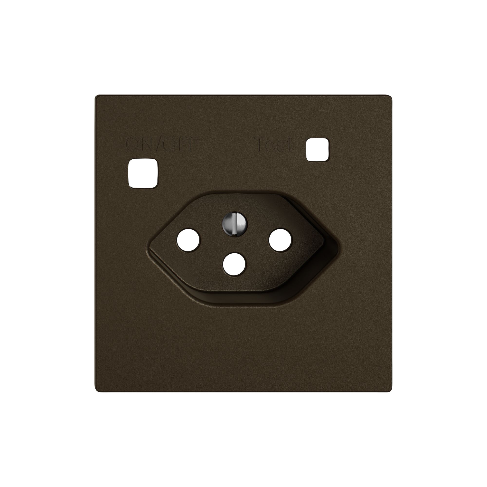 Montageset EDIZIO.liv SNAPFIX® für Fehlerstrom-Schutzsteckdose Typ 13 br