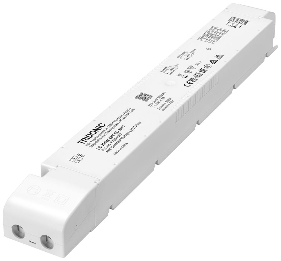 Alimentation LED Tridonic LC SNC 60…200W 48V 323…946mA 325×43×30mm