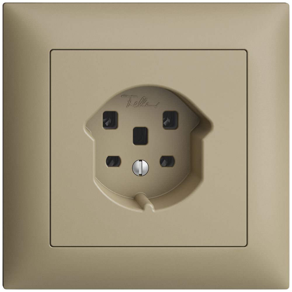 Presa INC EDIZIOdue T25 16A sand, morsetti a vite