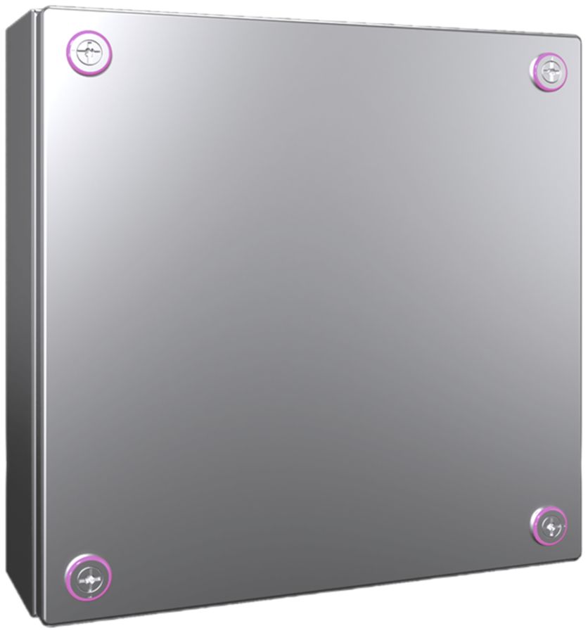 Petit boîtier Rittal KX Jonction, IP66, 300×300×120mm, acier fin V2A