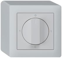 AP-Drehschalter kallysto 0/2L hellgrau mit Drehgriff