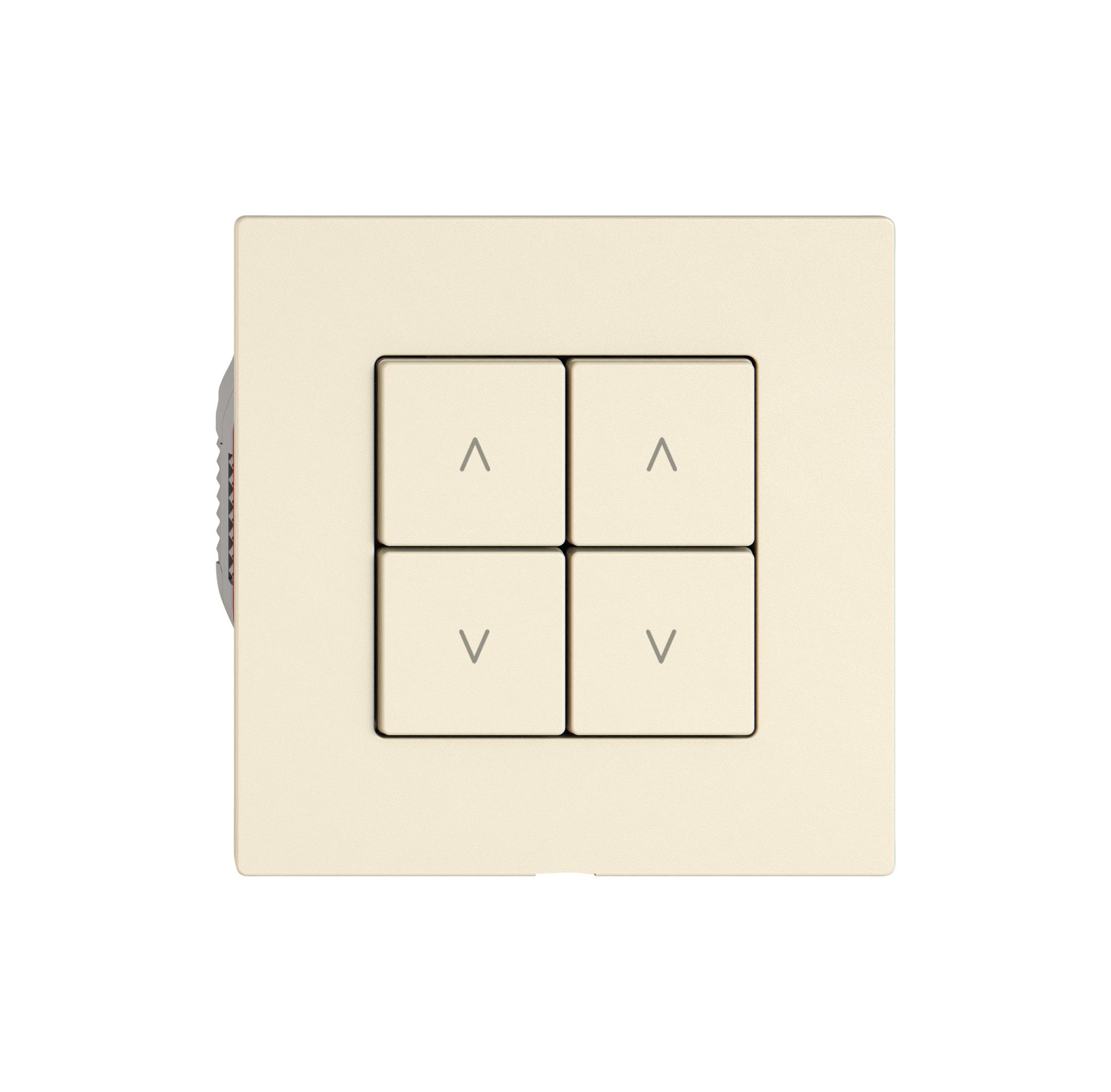 Interruttore tapparelle EDIZIO.liv Wiser SNAPFIX® 2 canali 4 tasti WLAN cr