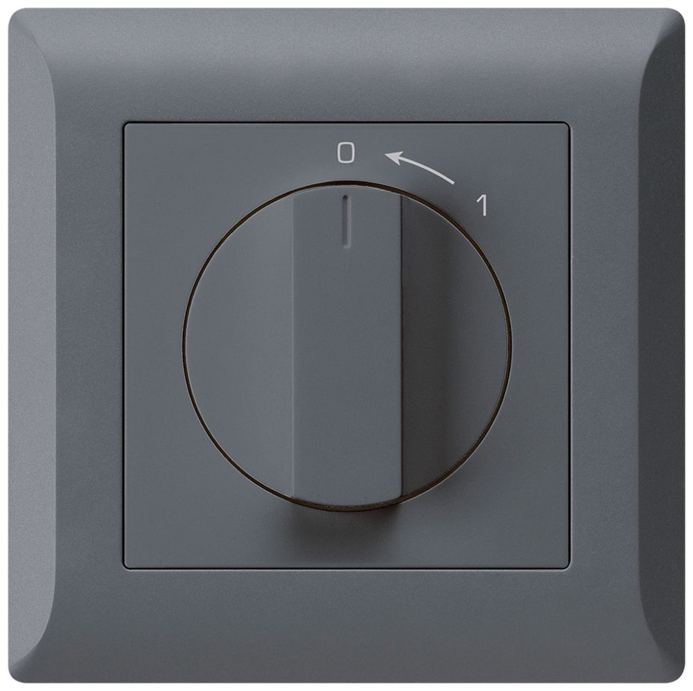 UP-SchwenkTaster 0<-1/2L anthrazit kallysto.line mit Drehgriff