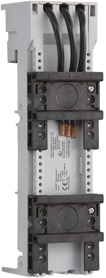 Universaladapter 54mm 690V 32A Schiene 5/10mm mit Anschlussleitungen 6mm²