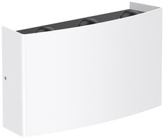 LED-Wandleuchte DOTLUX Sixfold 6W 320lm 3000K IP65 direkt/indirekt 165×94mm ws