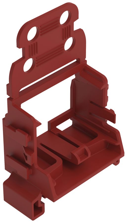 Adaptateur de fixation WAGO 221 avec décharge de traction 10L×4mm² DIN35 ro