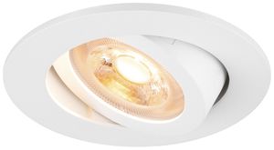 Downlight LED SLV NEW TRIA 68 GU10 1×10W VAR Ø82mm blanc