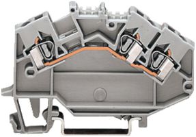 Durchgangsklemme WAGO 3L 2.5mm² grau