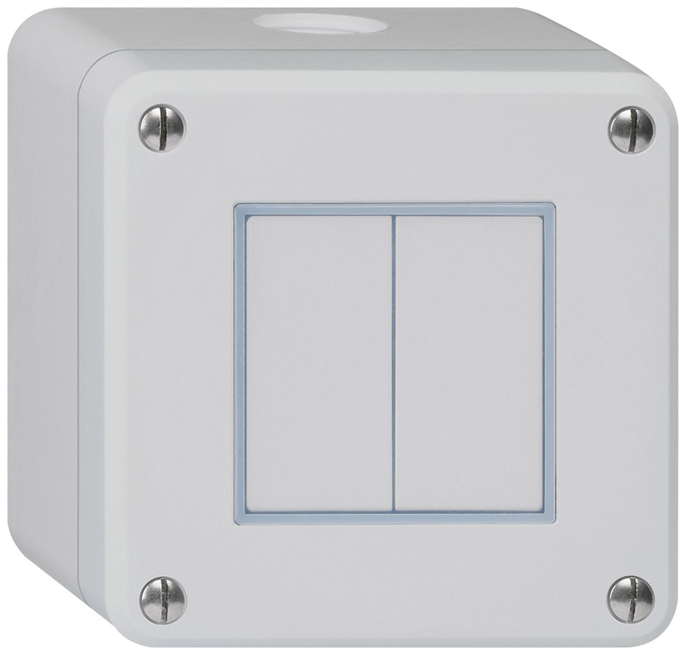 AP-Druckschalter robusto IP55 Schema 3+3 grau