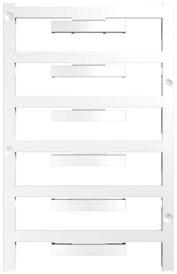 Bezeichnungsschild 5mm weiss 4 Mappen à 12 Streifen für 48 Endwinkel