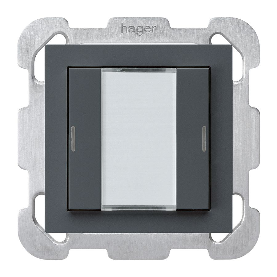 UP-Taster kallysto B KNX 2× RGB LED s/e-link anthrazit