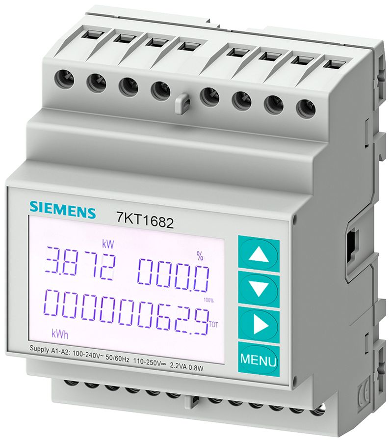 REG-Leistungsmessgerät Siemens SENTRON PAC1600 3×5A ModbusRTU