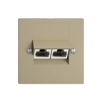 UP-Dose 2×RJ45/s 4P getr. EDIZIOdue sand ITplus