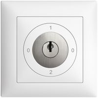 UP-Drehschalter EDIZIOdue 2/1P weiss, mit Sicherheitsschloss