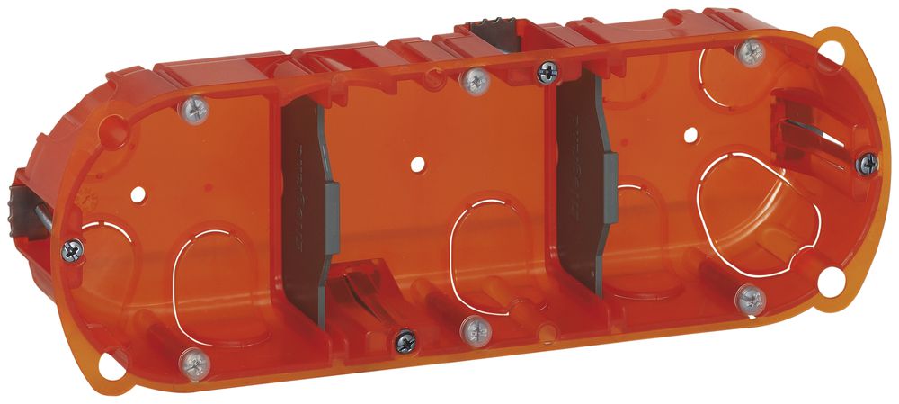 Boîte ENC grd.I-I-I Legrand rouge pour béton