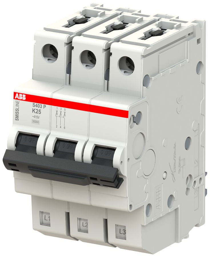 Disgiuntore SMISSLINE TP, 3L, K, 25A, 30kA