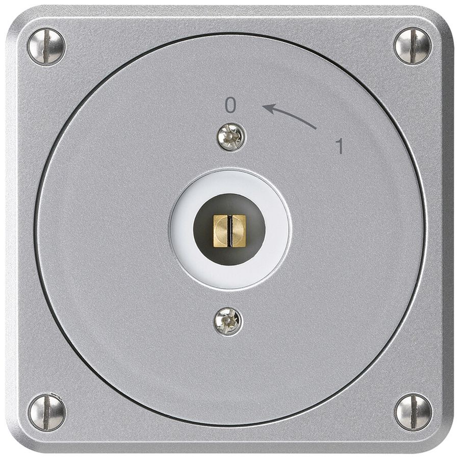 UP-Steckschlüsselschwenktaster robusto aluminium ohne Deckel 2P Vierkant