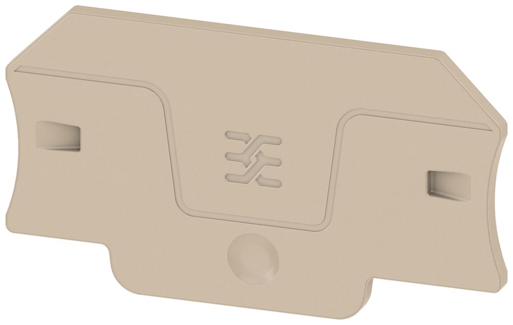 Piastra terminale Weidmüller ALEP 2C 4mm² 58×32.3×2.1mm beige