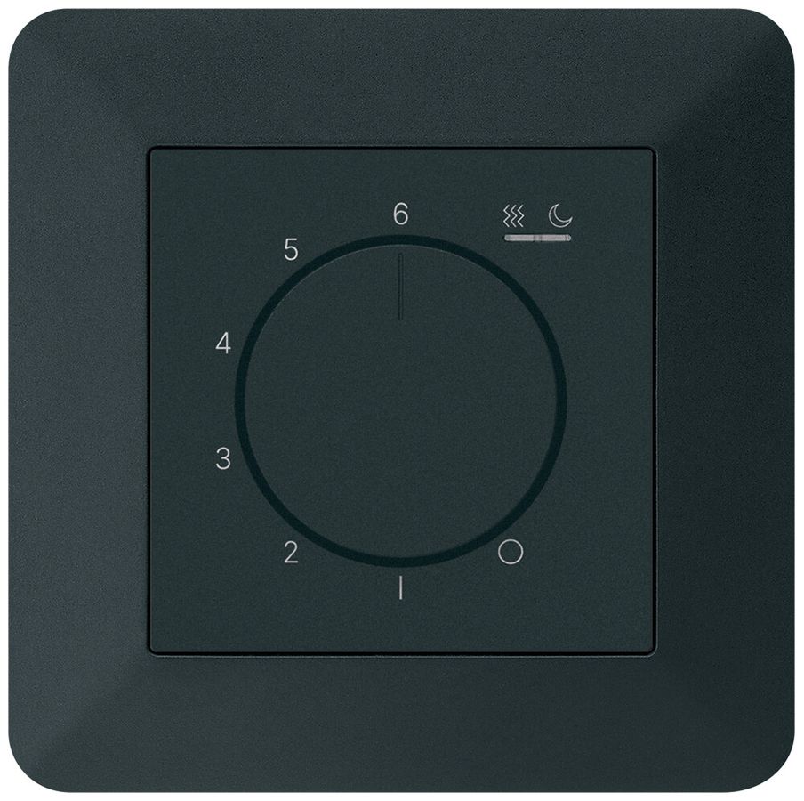 UP-Raumthermostat kallysto.trend An/Aus 230VAC 16A 92×92mm schwarz